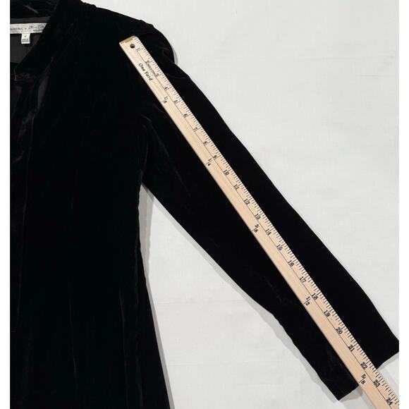 Banana Republic Olivia Palermo Velvet Tie Neck Midi Dress Size 4 (093) - Picture 9 of 10